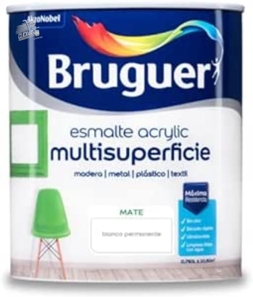 Acrylic Multi-Surface Enamel Water Based Matte White Pattern 750ml