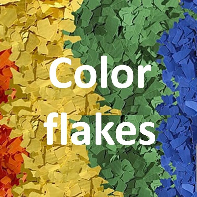 Chips/Flakes for Epoxy Polyaspartic Urethane Floor Coatings | 58 Blends | 6 S…