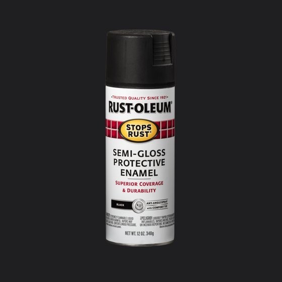 6 pack Rust-Oleum Stops Rust Protective Enamel Semi-Gloss Spray Paint,12 oz
