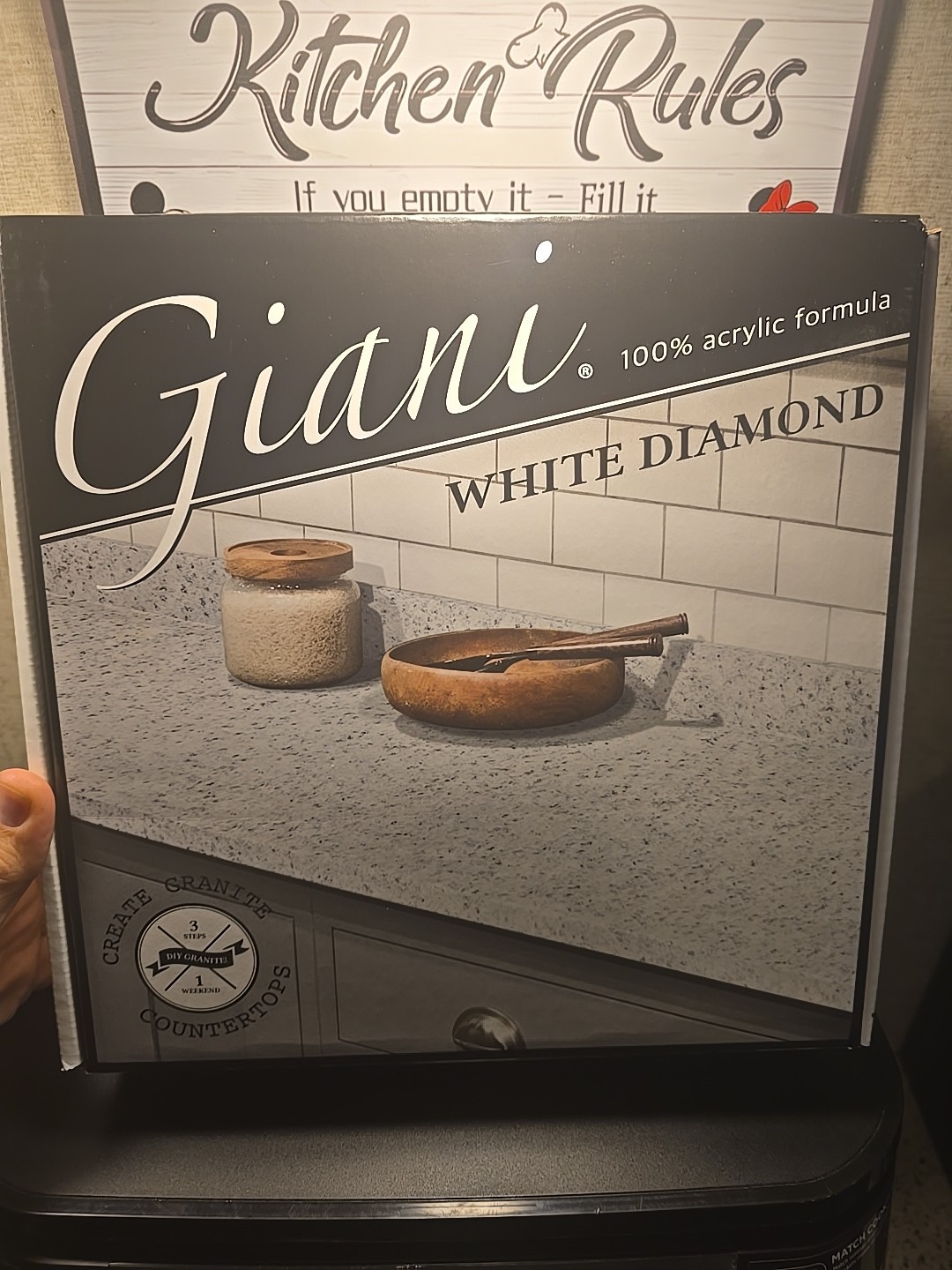 2 Boxes Giani Granite Countertop Paint Kit 2.0- White Diamond READ DESCRIPTION