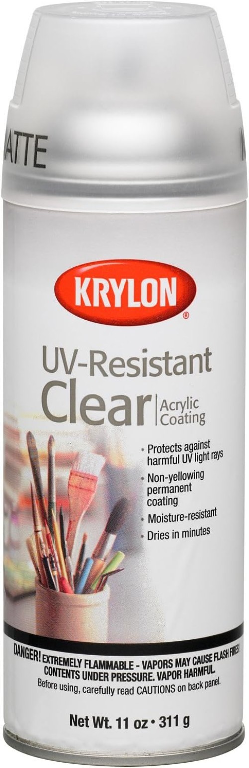 UV-Resistant Matte Spray Paint – 11oz Aerosol for Art & Crafts Protection