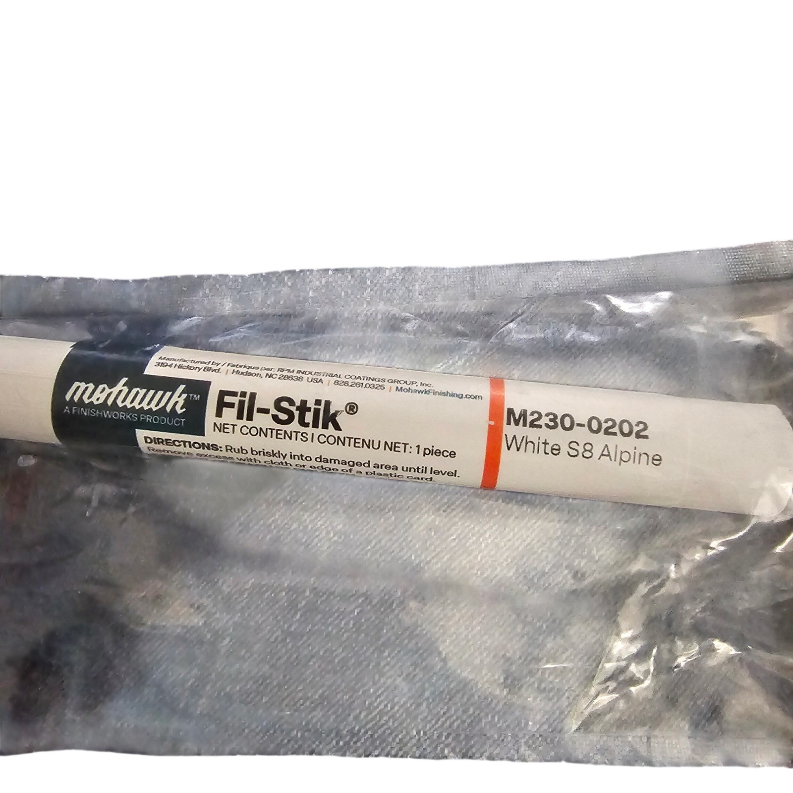 Mohawk Fil-Stik Furniture Repair Putty Stick White S8 Alpine M230-0202