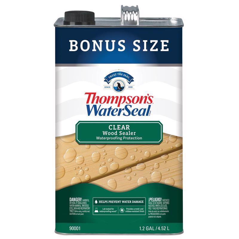 Thompson’s Waterseal TH.090001-03 Clear Oil-Based Wood Protector 1.2 gal.