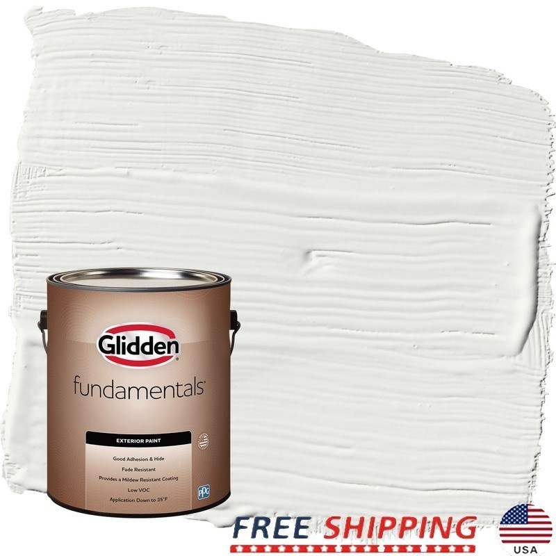 Low VOC Exterior Paint Mildew Resistant Fast Dry Good Adhesion 400 Sq Ft New