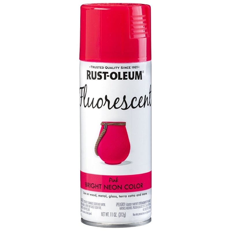 Rust-Oleum 342569 Specialty Paint, Flat/Matte, Fluorescent Pink, 11 oz, Aerosol
