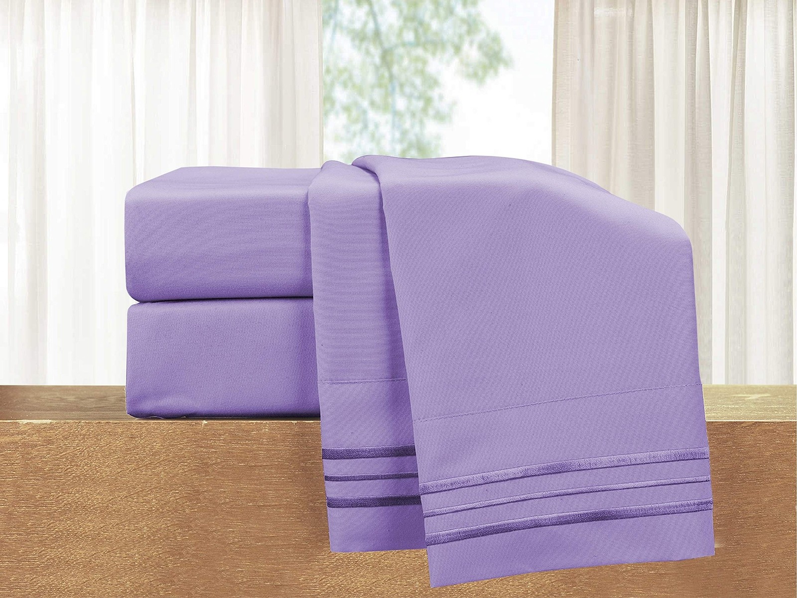 Elegant Comfort 1500 Thread Count Embroidered Egyptian Quality Luxurious Silk…