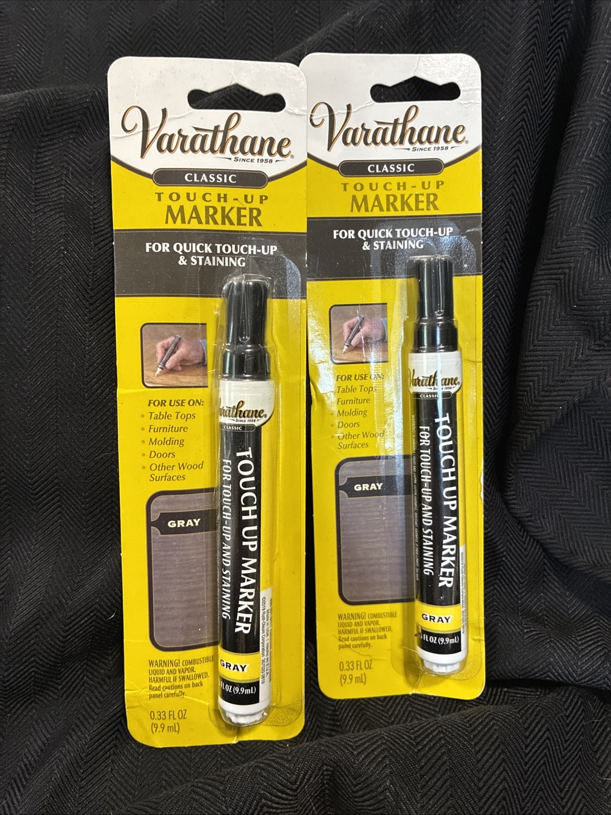(2pack)Varathane Wood Stain Touch-Up Marker For Grey