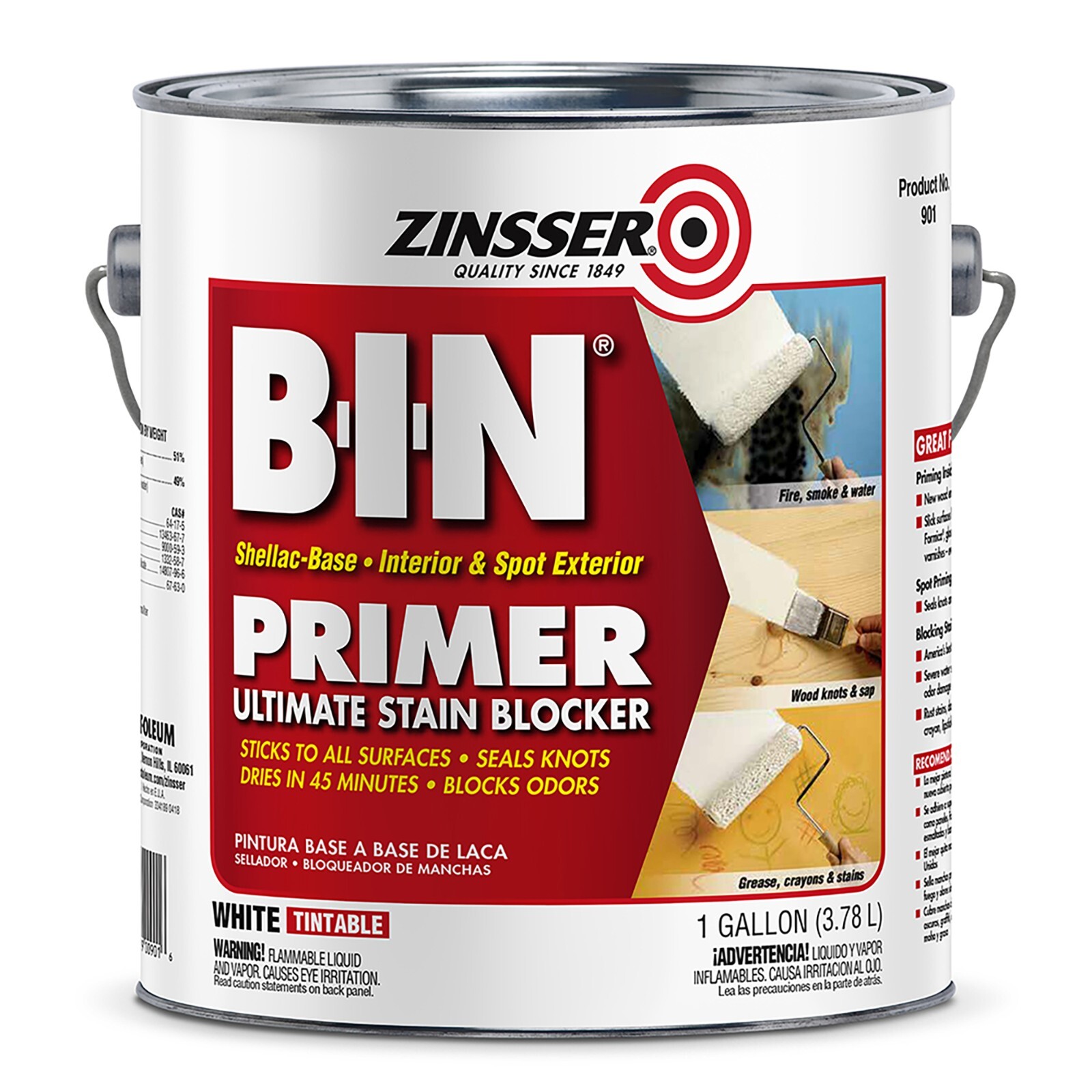 Zinsser 320991 B-I-N Ultimate Stain Blocker Interior & Spot Exterior Primer gal