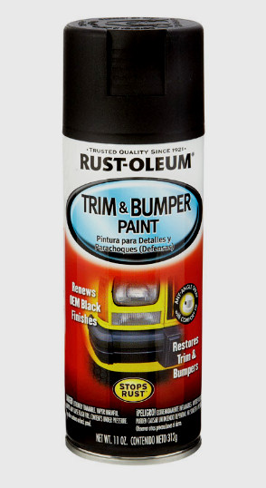 Rust-Oleum Automotive Matte Black Spray Paint Trim & Bumper Fast Drying 11 oz.