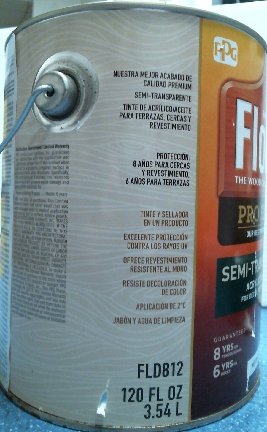 Flood Pro-Series Semi-Transparent Acrylic/Oil Stain, Neutral Base,1 gal.(FLD812)