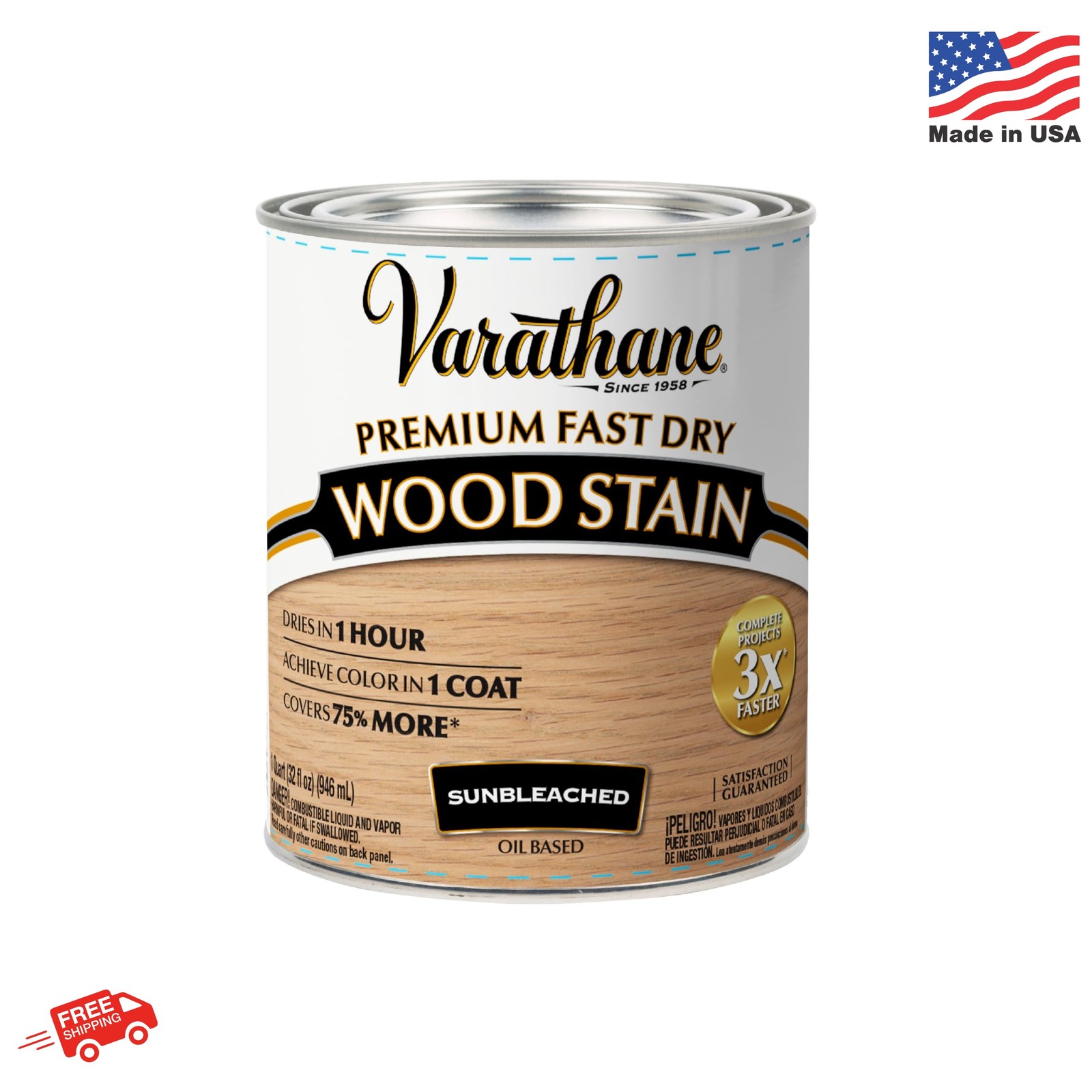 Varathane Premium Fast Dry Wood Stain | 1 Hour Dry Time | 1 Coat Color | Interio
