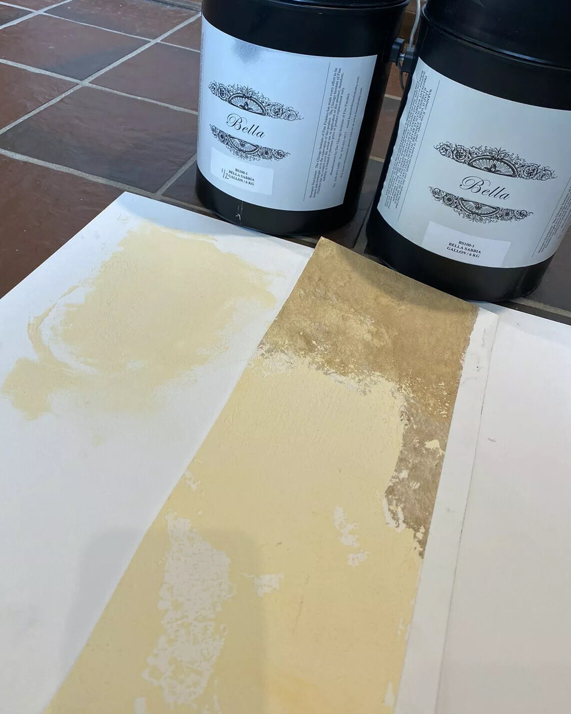 Bella Sabbia Tint Based Venetian Plaster 1.5 gal Yellow Haze 1.5 gal 2 Glazes