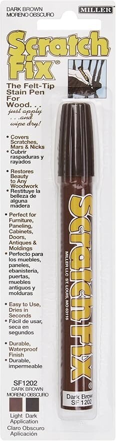 MILLER Scratch Fix Felt-Tip Stain Pen – Dark Brown SF1202