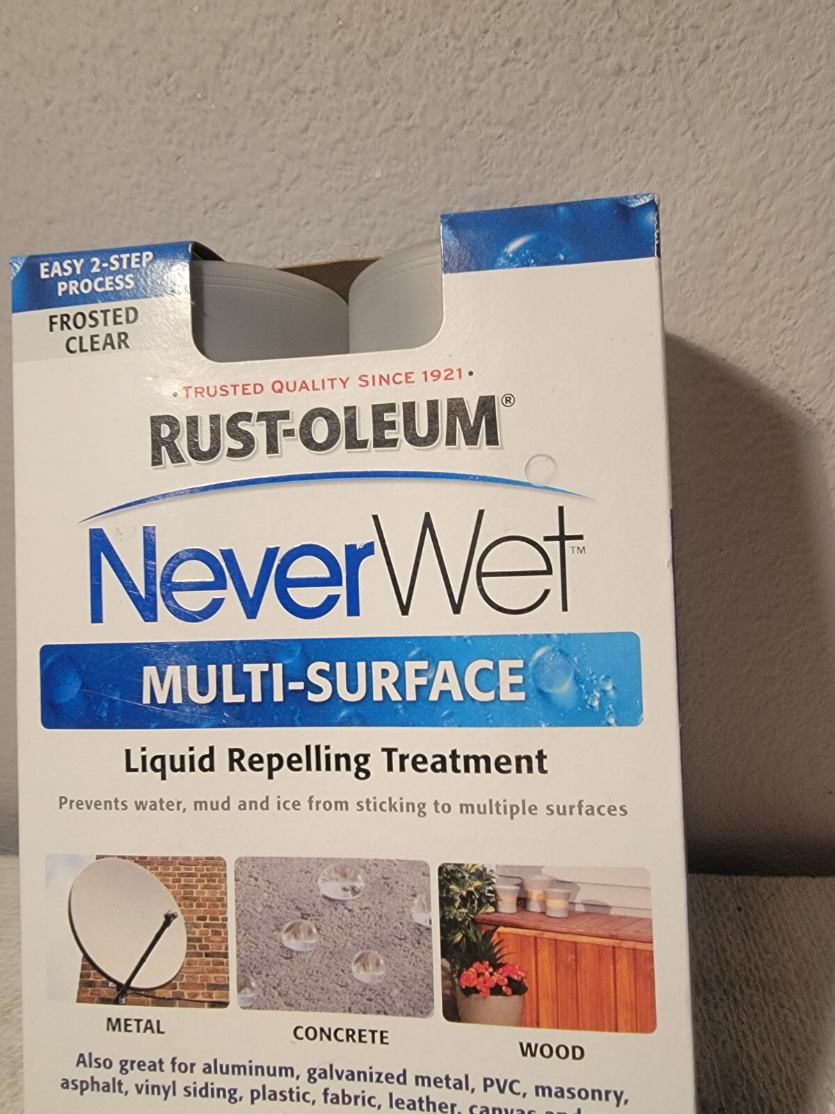 Multi-Surface Liquid Repelling Treatment Rust-Oleum NeverWet Frosted Clear NEW