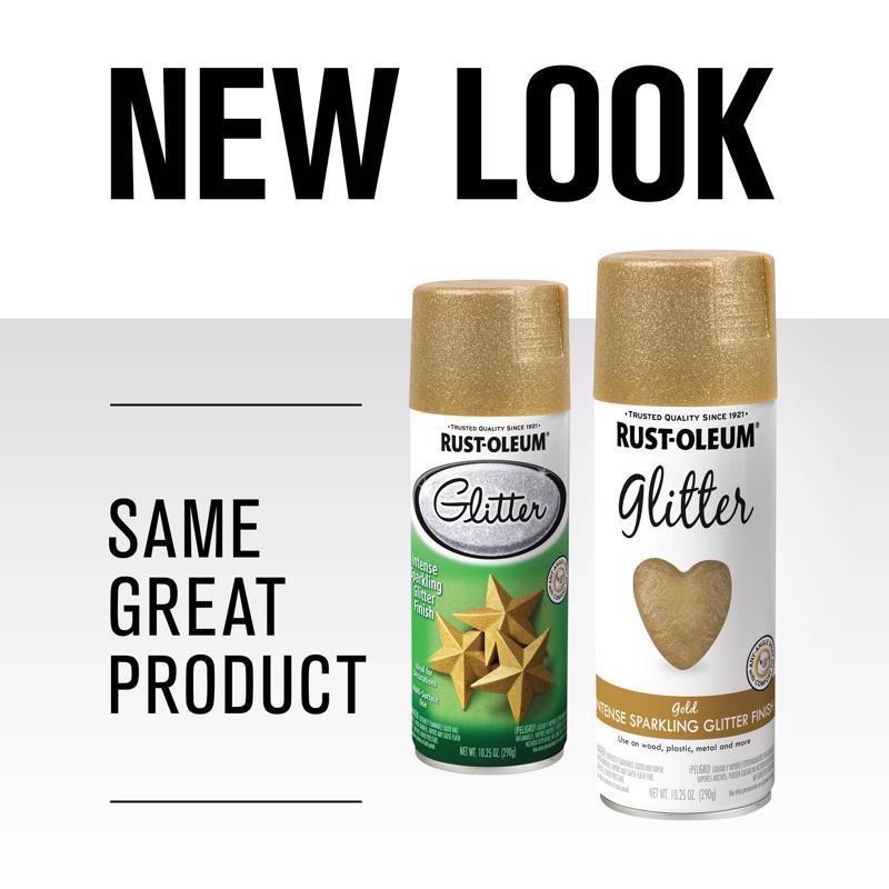 Rust-Oleum Specialty GLITTER GOLD 10.25oz Spray Paint Multi-Surface
