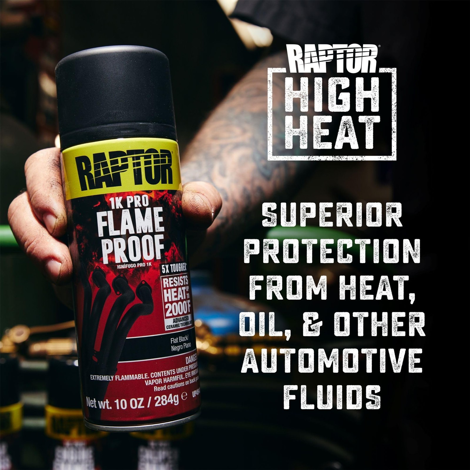 RAPTOR Flameproof Automotive Body Paint, Professional Grade, Extra Tough Prot…