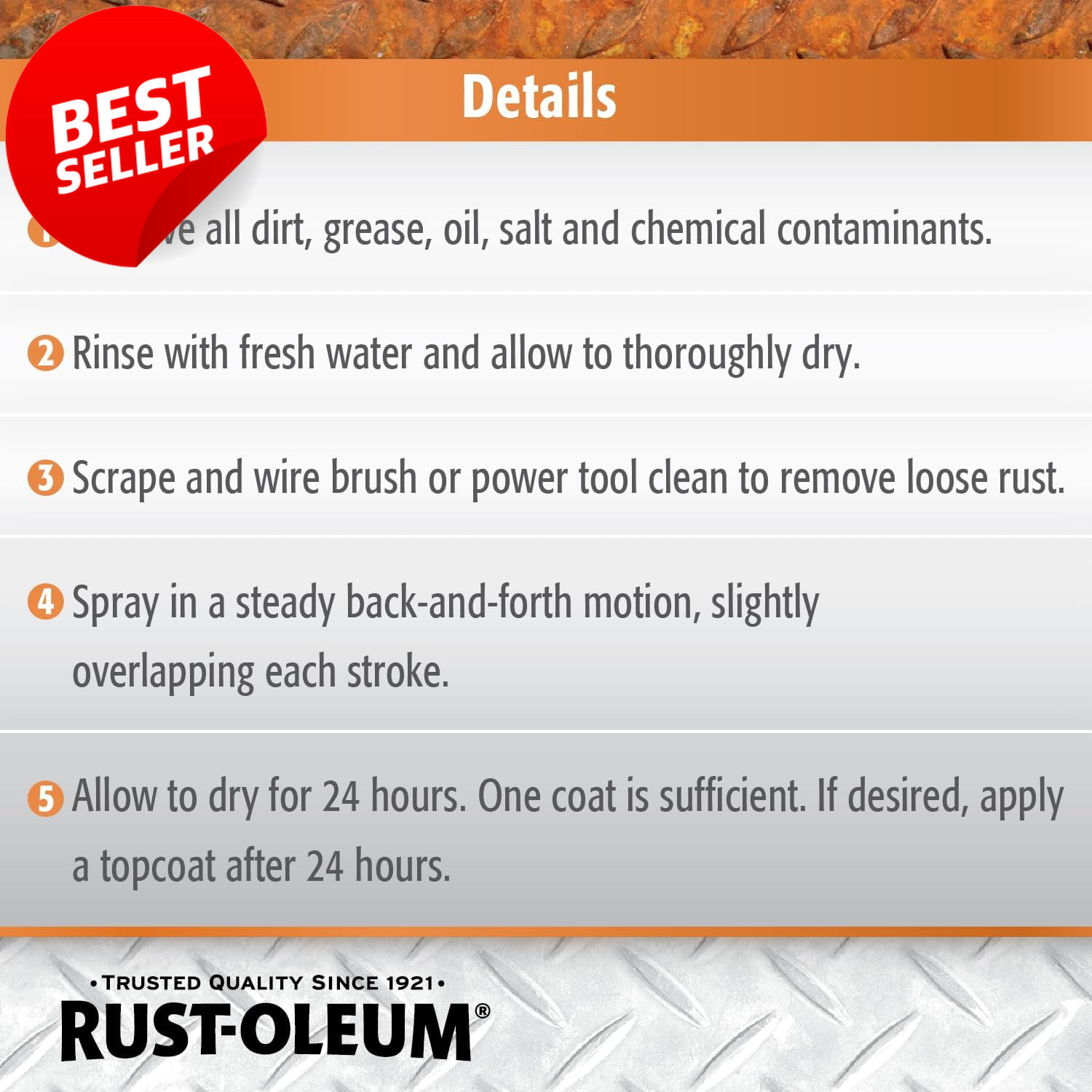 Rust Reformer Spray 10.25oz Black Converts Rust to Paintable Surface – US