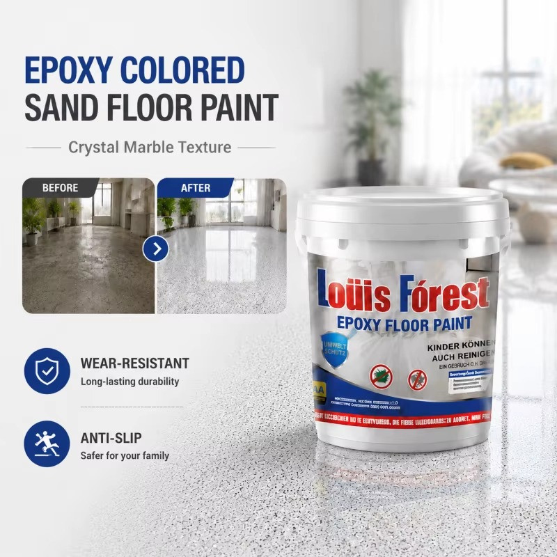 High Gloss Marble Effect Epoxy Floor Coating Louis Forest Epoxy Paint