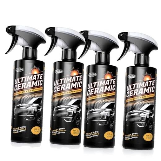 Real Ceramic Coating for Cars Polish (64 Fl Oz), Unmatched 64 Fl Oz (Pack of 1)