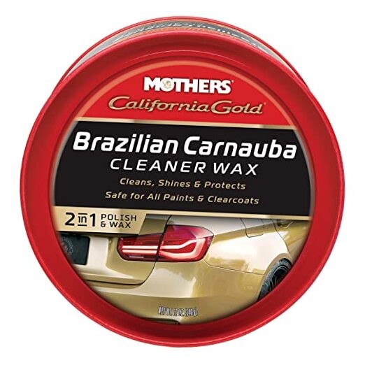 California Gold Brazilian Carnauba Cleaner Wax – 12 oz. Paste – Cleans & Waxes