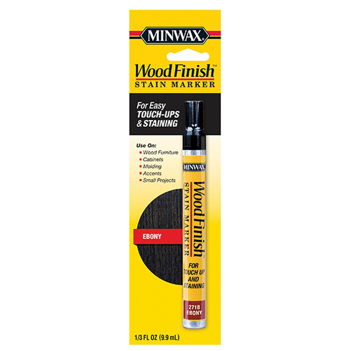 Minwax Wood Finish Stain Marker Pen, Easy Touch-Ups & Stainings, Ebony