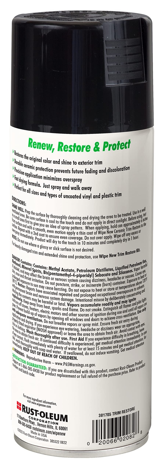 Wipe New Rust-Oleum 381705 Ceramic Trim Restore, (10 oz).