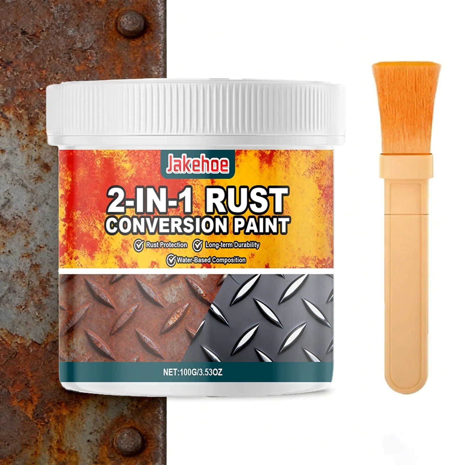 2-In-1 Rust Converter & Metal Primer, Stops Rust,Rust Inhibitor Paint for Metal,