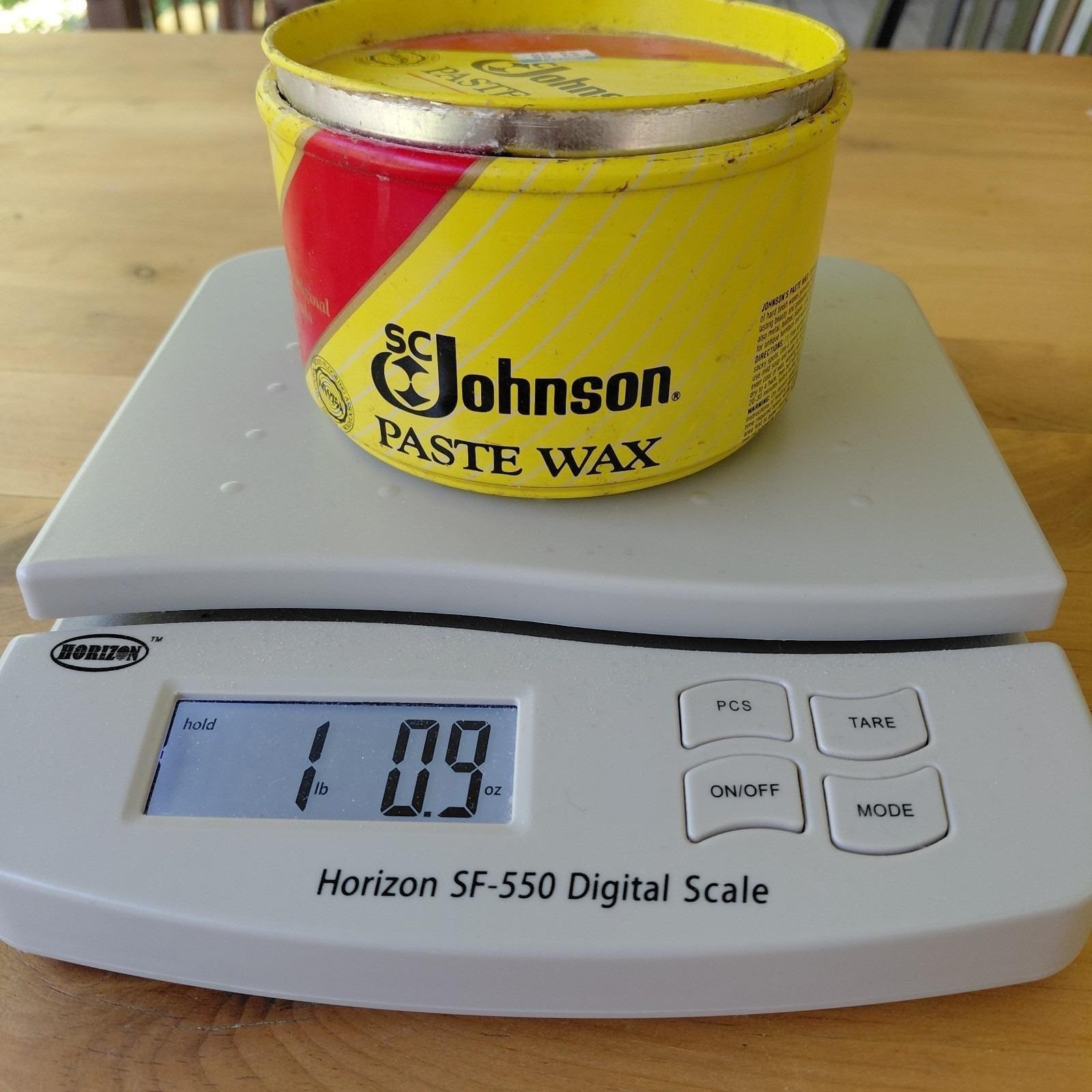SC Johnson Paste Wax Original Formula 16 oz Tin Discontinued 80% Full Johnsons