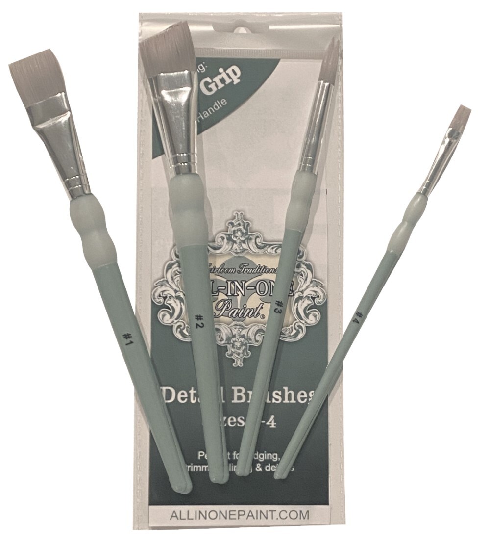 Heirloom Traditions Syntec Detail Paint Brushes – 4 Pack