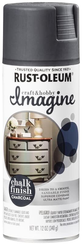 Rust-Oleum Imagine Craft & Hobby Chalk Finish Spray Paint Charcoal
