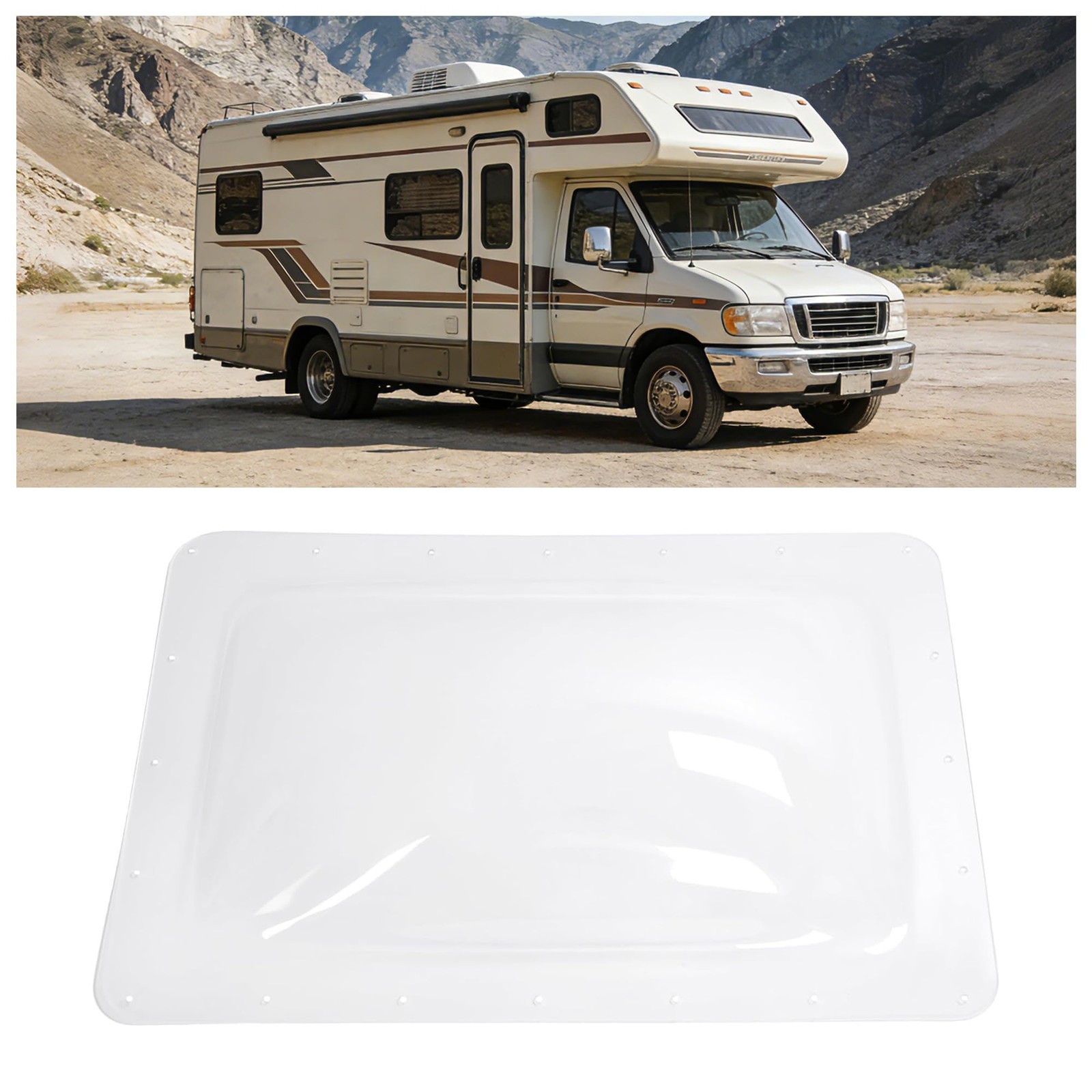 Hecasa 18X26 X 4.41 Rv Skylight Cover Universal Clear Skylight Openings For 14
