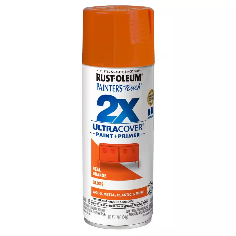 12 Oz. Gloss Real Orange General Purpose Spray Paint (6-Pack)