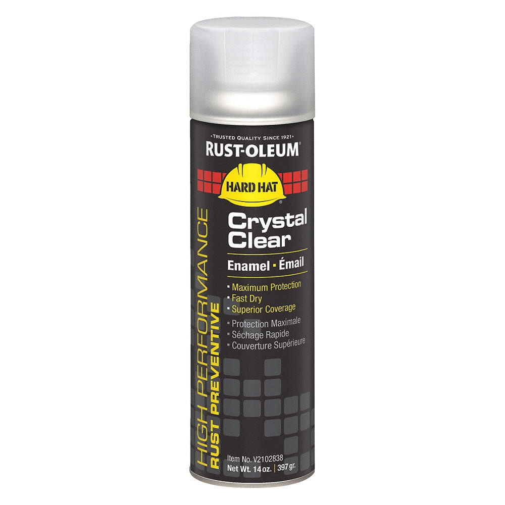 RUST-OLEUM V2102838 Rust Preventative Spray Paint,Clear,14oz 4TH61