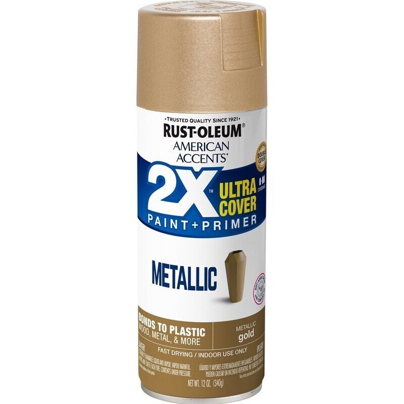 Metallic Spray Paint Impact-Resistant Quick Drying Durability 2X Ultra Cover New