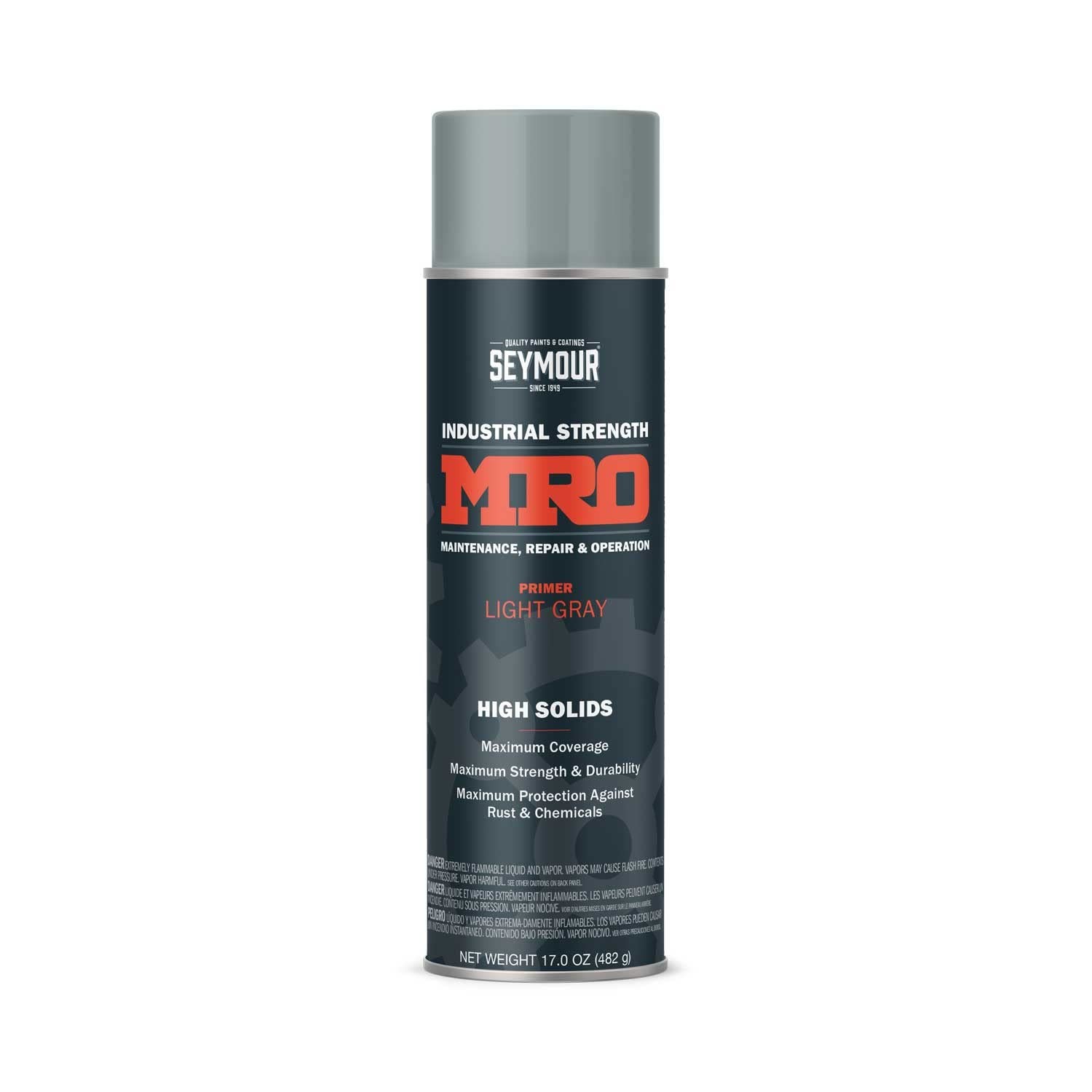 620-1431 Industrial MRO High Solids Spray Paint Light Gray Primer 17 Ounce P…