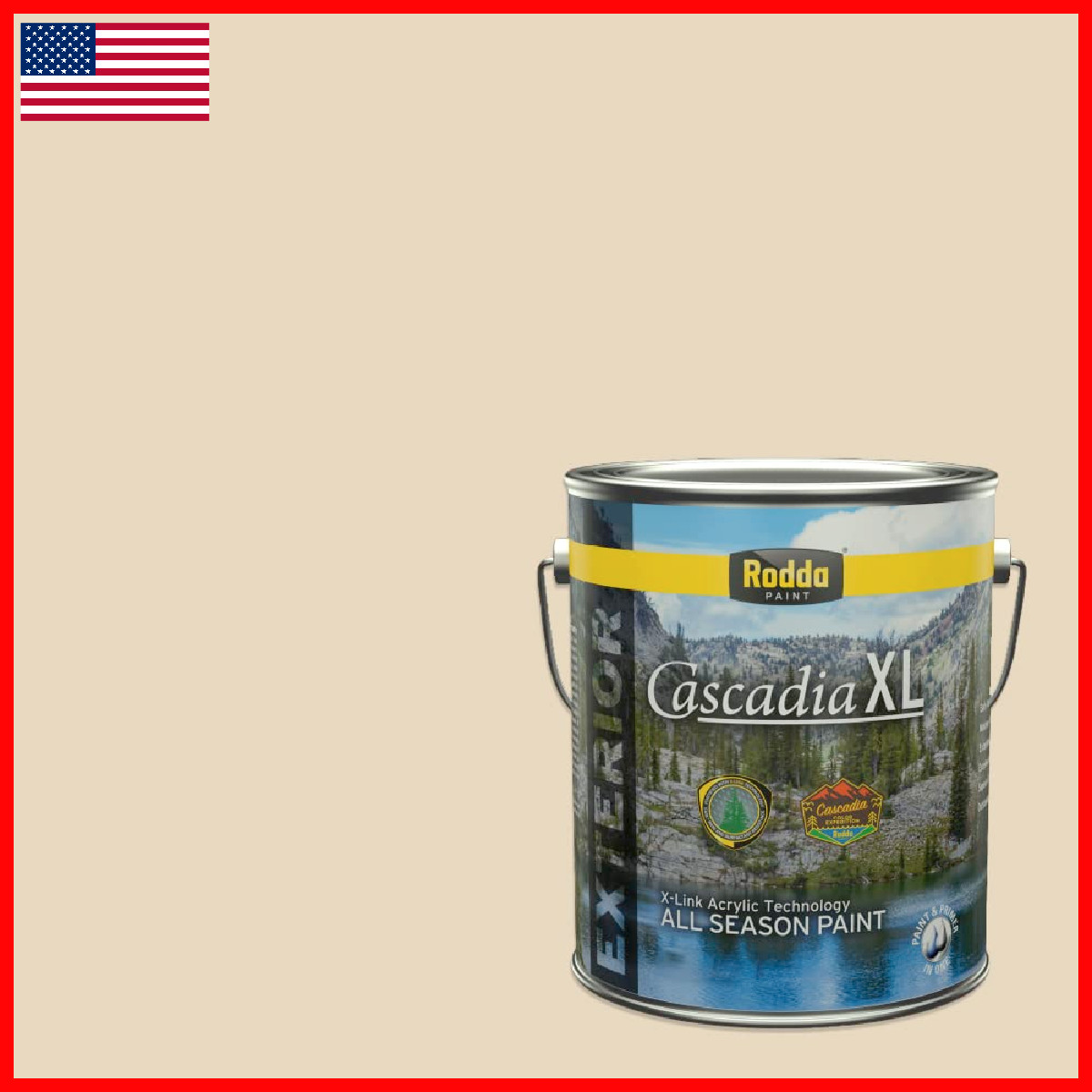 Rodda Paint Rodda Cascadia Xl Exterior Satin In One 1-Gallon Rub Elbows