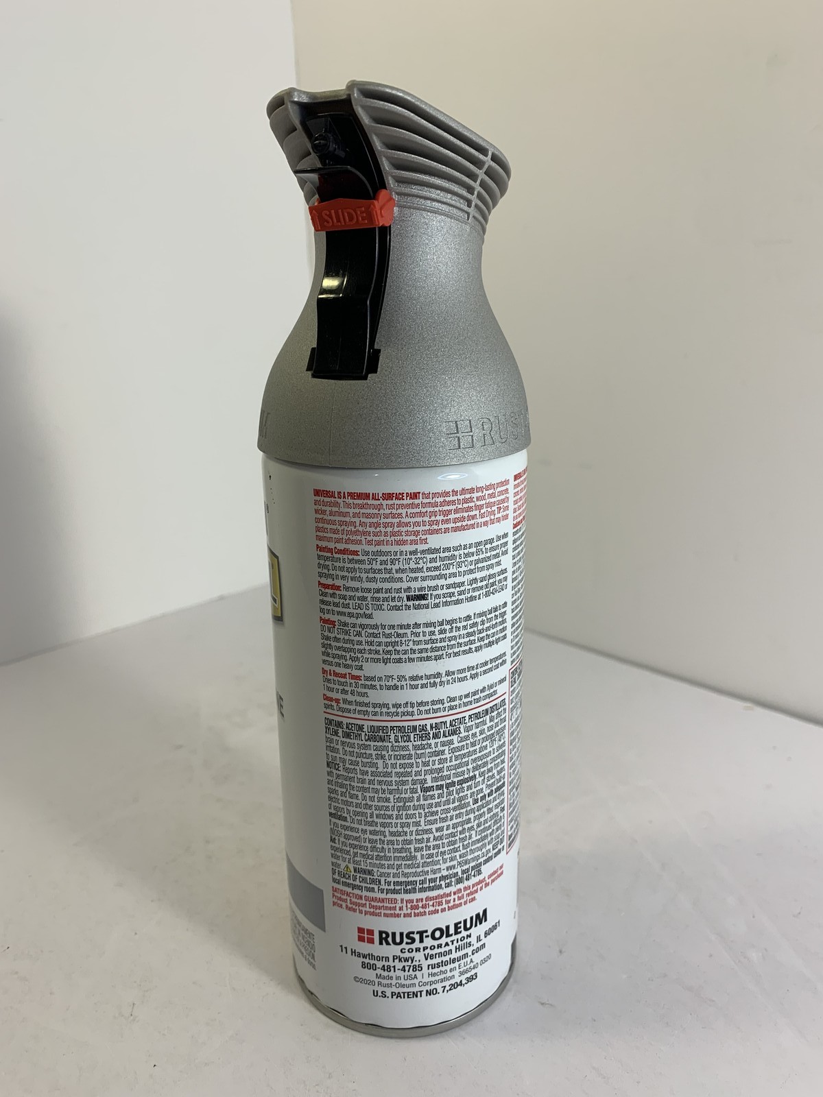 Rust-Oleum Universal Matte Metallic Arctic Gray Spray Paint & Primer 11oz Fast