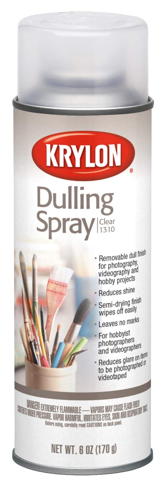 Krylon Dulling Spray 6 Ounce Temporary Clear Finish for Photography and Filming