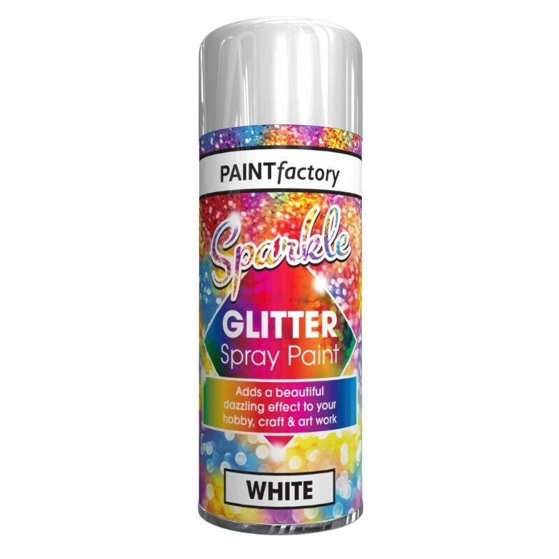 200ml Clear Lacquer Spray Paint with Sparkling Glitter Hobby Craft Art Christmas