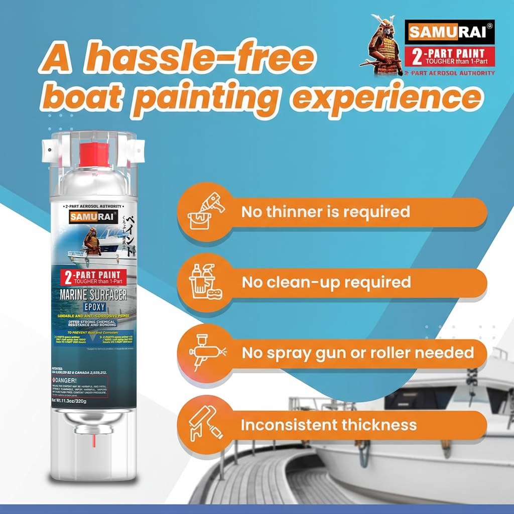 2-Part Spray Paint Epoxy Premiumr For Marine Surfacer Metal Premiumr Red
