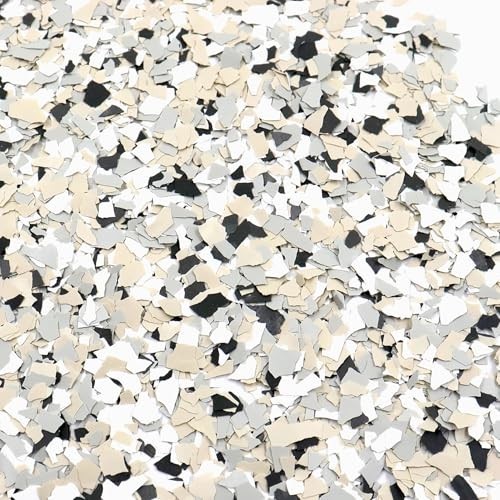 Decorative Epoxy Floor Flakes 2Lb – Colorful Coating for Garage & Interior/Exter
