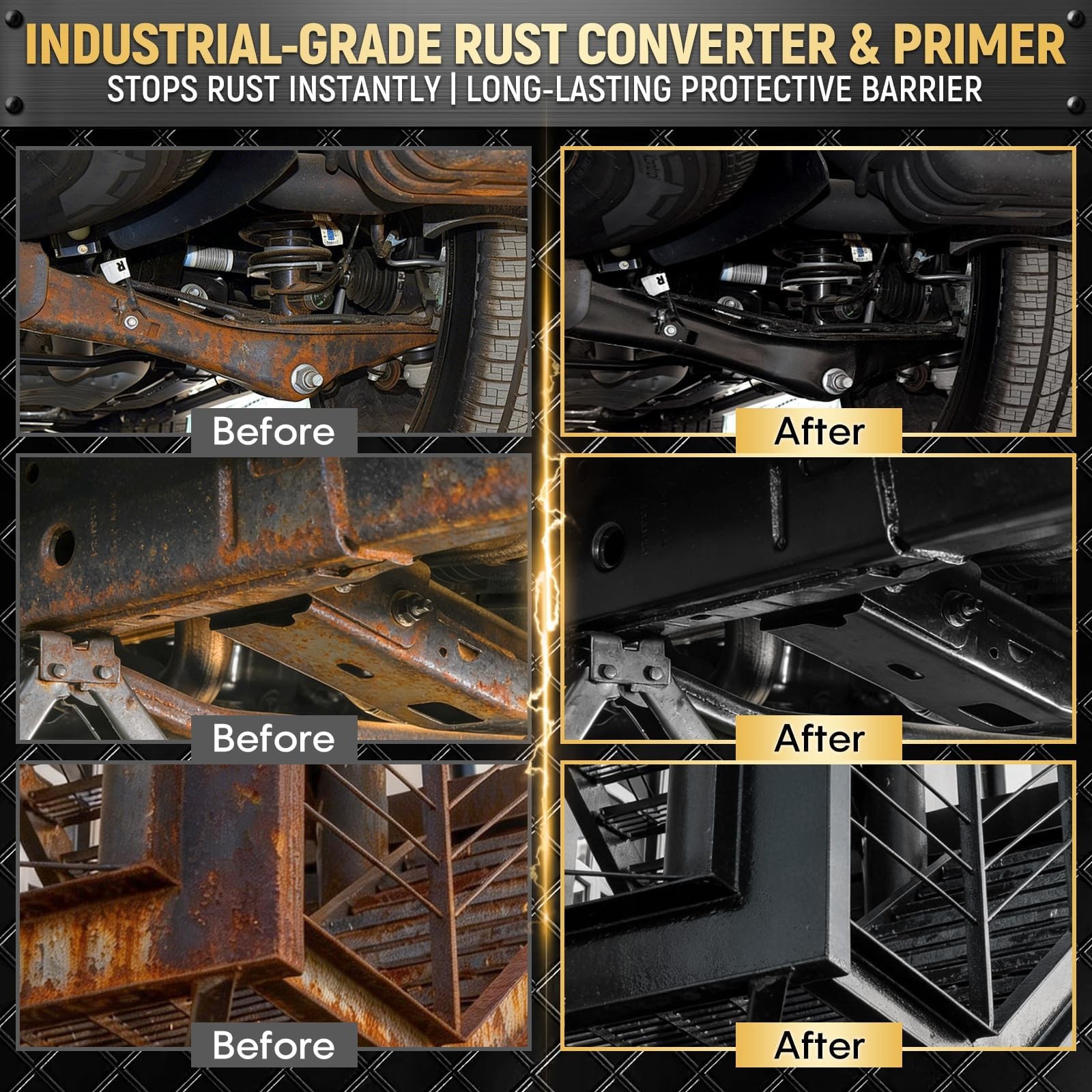 Rust Converter for Metal 2 in 1 Rust Converter Metal Primer 35 oz Black Rust …