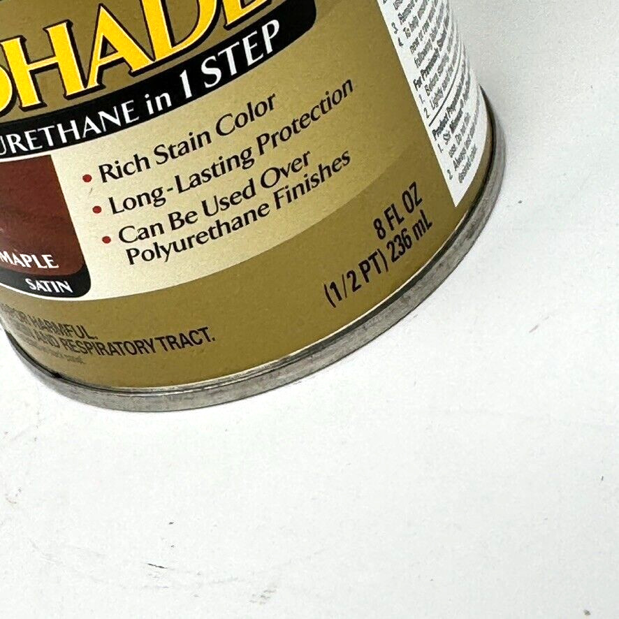 Minwax PolyShades OLDE MAPLE Satin Stain & Poly Oil-Based Finish 1/2 pt 8 oz NEW