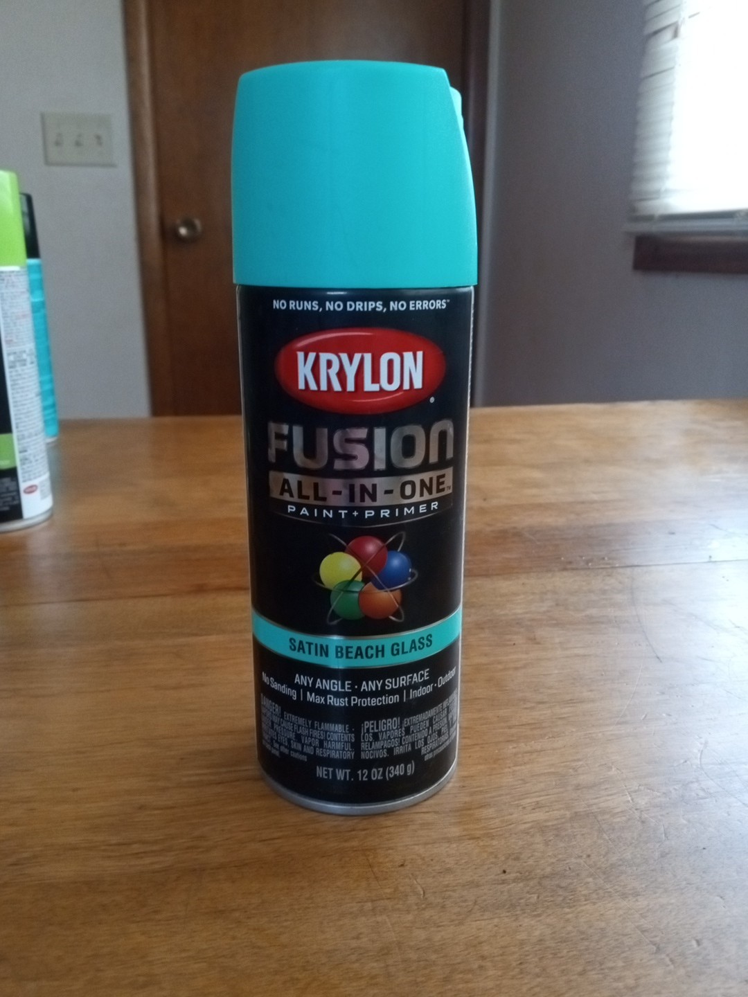 Fusion All-In-One Spray Paint, 12 oz – Rust-Resistant Beach Glass Satin Finish