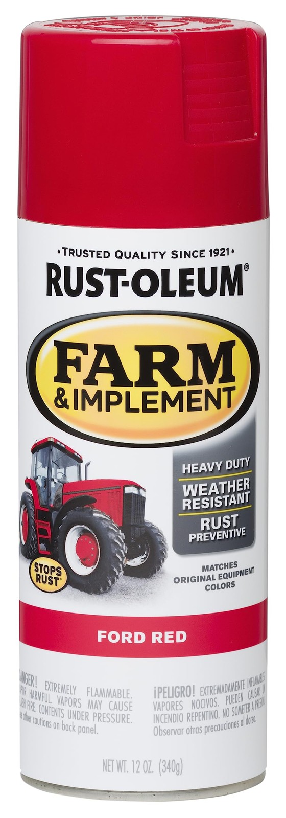 Rust Oleum Specialty Ford Red 12 Ounce Heavy Duty Tractor Spray Paint