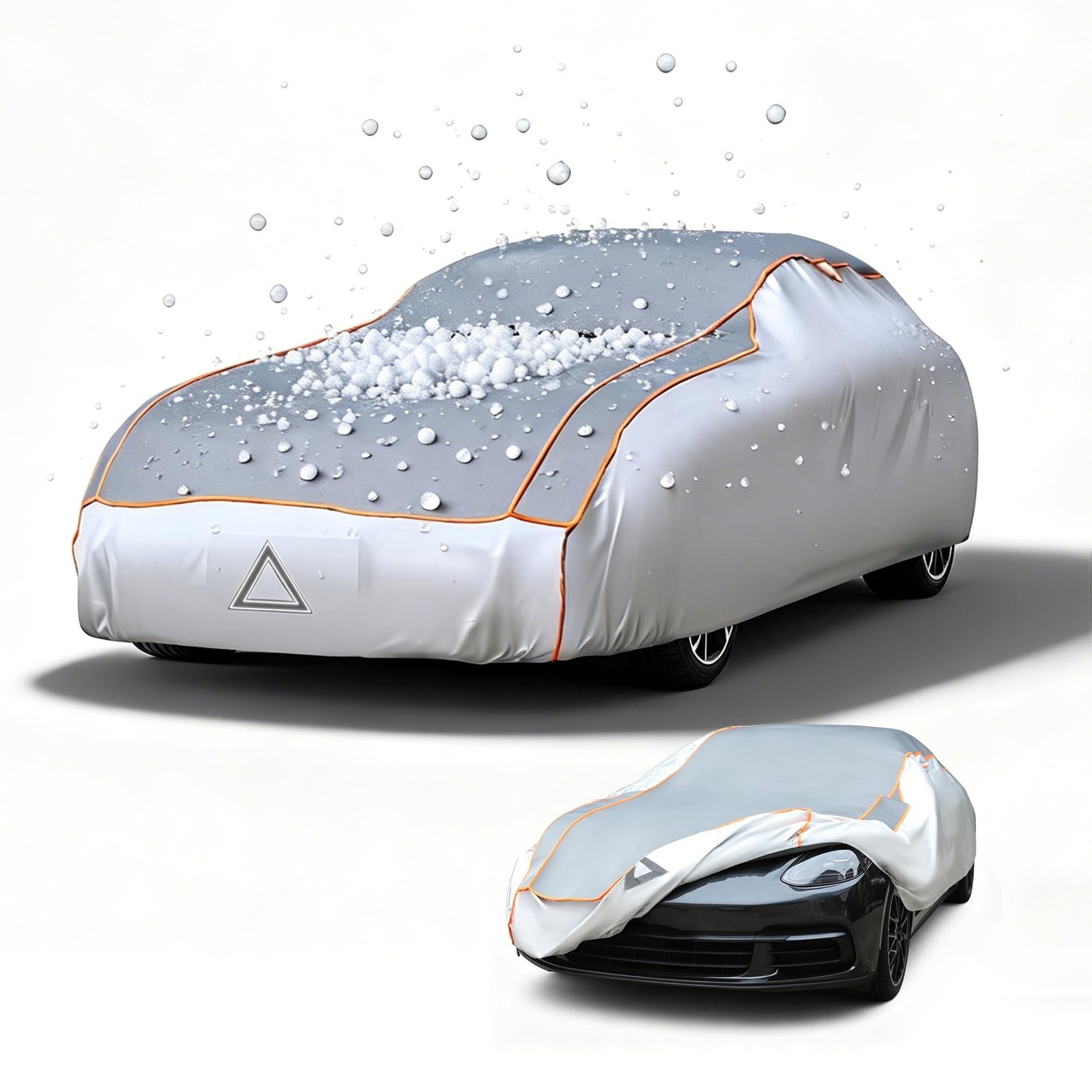 Fits 191-210″ Sedans Coupes Convertibles Anti-Hail Car Cover, 5MM Thickened E…