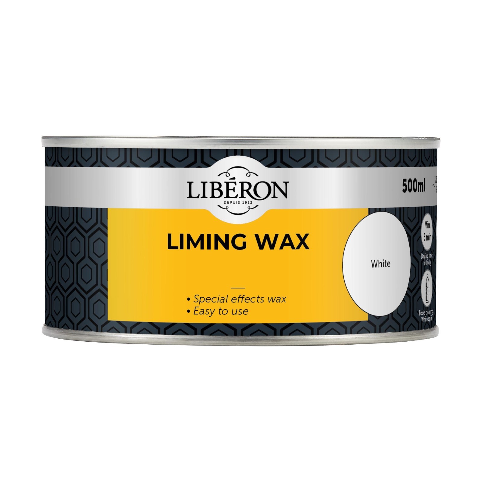 Liberon Liming Wax 500ml – Creates a Limed Whitewash Finish on Interior Wood