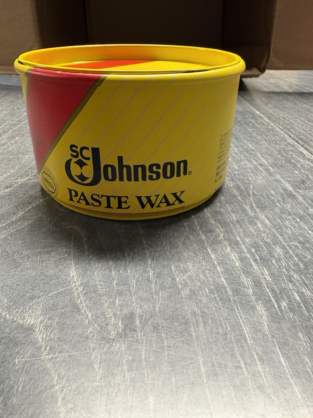 SC Johnson Paste Wax 16 oz Satin Finish for Wood Metal Leather Plastic Cork