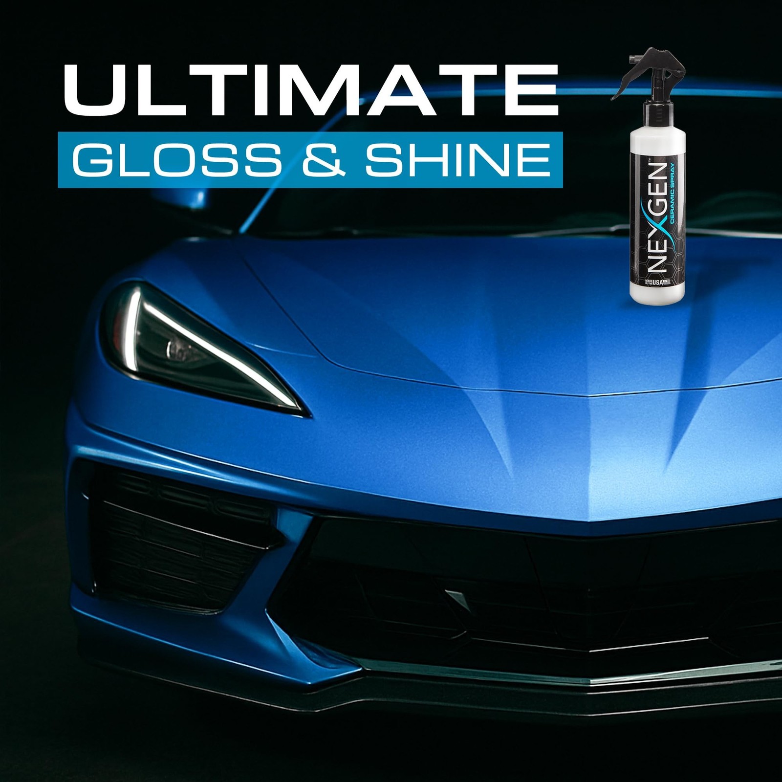 Nexgen Ceramic Spray Silicon Dioxide 8oz for Cars RVs Motorcycles Boats ATVs