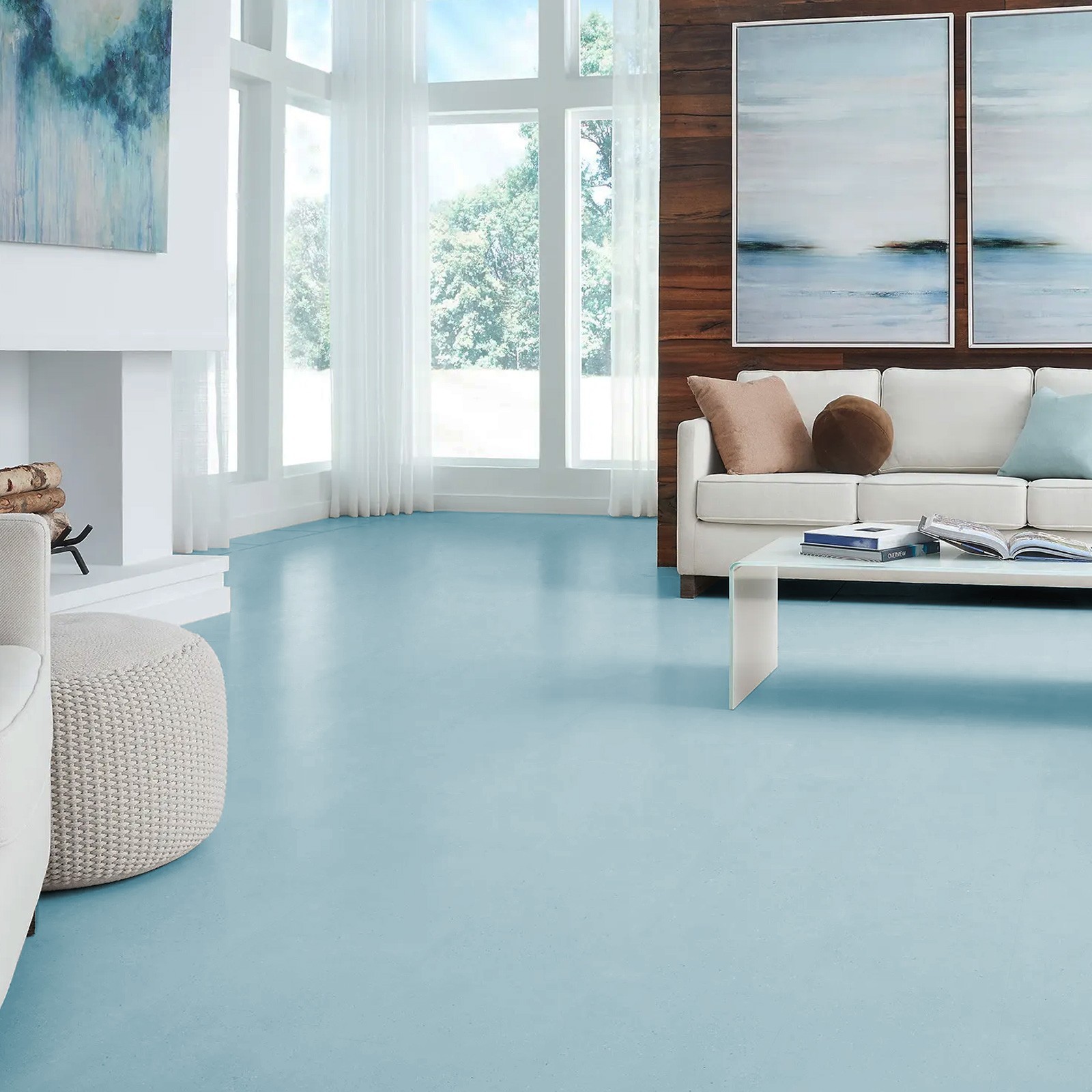 Professional Epoxy Floor Paint Kit -Acrylic Concrete Coating for Garage，1 Gallon